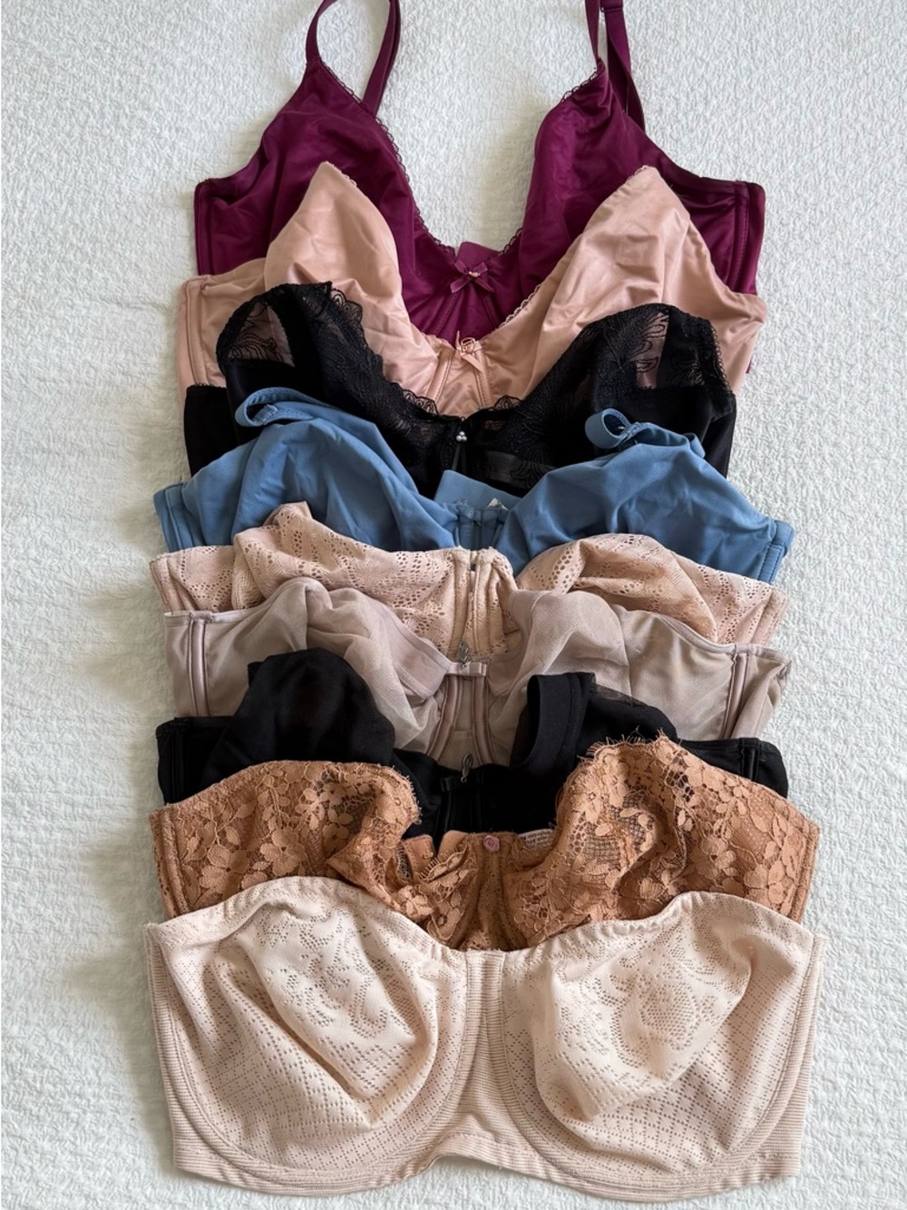 Women’s Lace & Tulle Bra Set – Assorted Colors